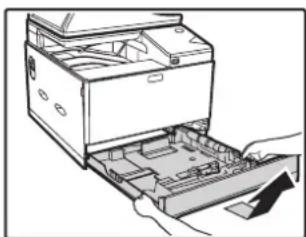 SHARP MX-C300W - Pull out the paper tray 1. - 1