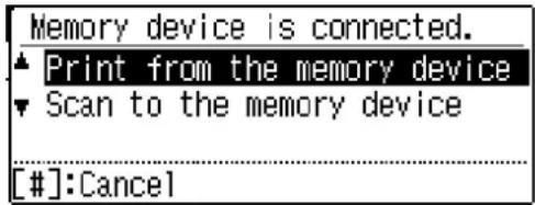 SHARP MX-C300W - Connect the USB memory device to the machine. - 2