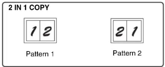 SHARP MX-C300W - COPYING MULTIPLE ORIGINALS ONTO A SINGLE SHEET OF PAPER (2 IN 1 / 4 IN 1 COPY) - 1