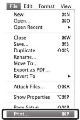 SHARP MX-C300W - Select [Print] from the application's [File] menu. - 1