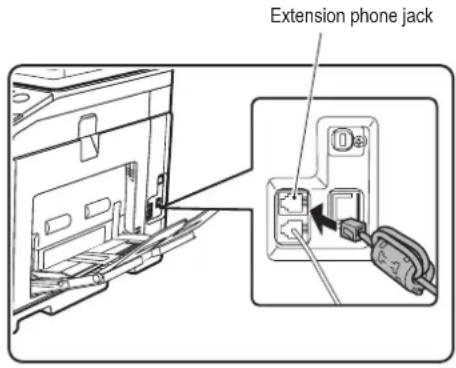 SHARP MX-C300W - CONNECTING AN EXTENSION PHONE - 1