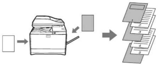 SHARP MX-C300W - PRINTING SPECIFIED PAGES ON DIFFERENT PAPER (Different Paper) - 1