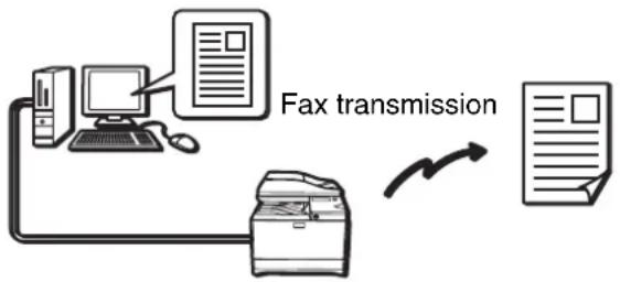 SHARP MX-C300W - SENDING A FAX DIRECTLY FROM A COMPUTER (PC-Fax) - 1