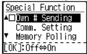 SHARP MX-C300W - Select "Memory Polling" - 1