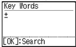 SHARP MX-C300W - Press the [ADDRESS] key (💡) and enter the search letters (you can also skip entry of search letters and go directly to the next step to display the first destination in the address list). - 1