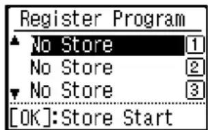SHARP MX-C300W - STORING/CHANGING A PROGRAM - 1