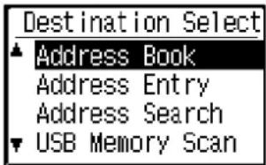 SHARP MX-C300W - Select "USB Memory Scan" using the [▼] key, press the [OK] key. - 1