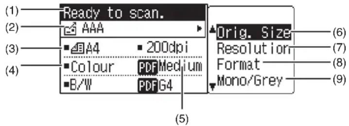 SHARP MX-C300W - Base screen of scan mode - 1