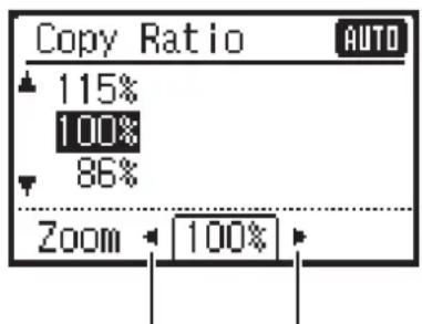 SHARP MX-C300W - Selecting an item with the direction keys (left/right) - 1
