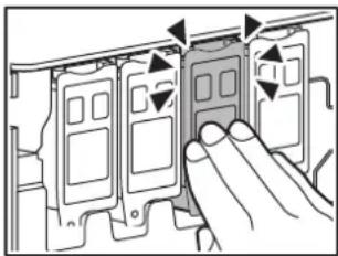 SHARP MX-C300W - Press the centre of the toner cartridge until the cartridge locks into place. - 1