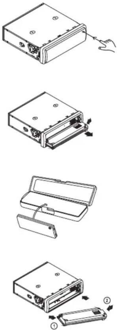 Renkforce AN-8015BT - Removing and Replacing the Front Control Panel - 2