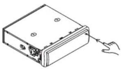 Renkforce AN-8015BT - Abnehmen und Anbringen des Frontbedienteils - 2