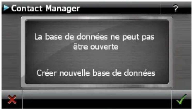 MEDION GoPal E5255 M40 (MD 97676) - Établir une banque de données de contacts - 2