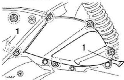 YAMAHA Cygnus125 (2011) - Luftfiltergehäuse-Ablassschläuche reinigen - 1