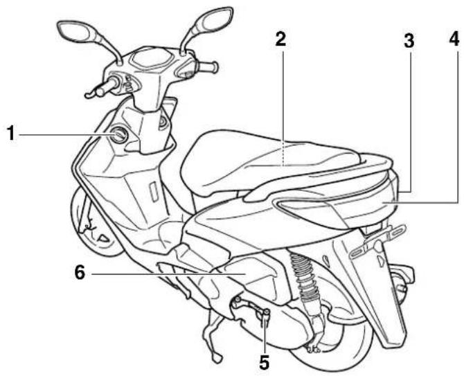 YAMAHA Cygnus125 (2011) - Linke Seitenansicht - 2