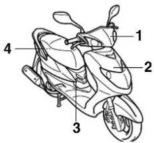 YAMAHA Cygnus125 (2011) - Abdeckungen abnehmen und montieren - 1