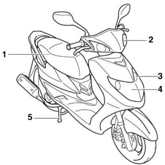 YAMAHA Cygnus125 (2011) - Rechte Seitenansicht - 1