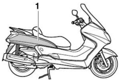 YAMAHA Majesty400 (2006) - Verkleidungsteile und Abdeckungen abnehmen und montieren - 2