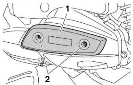 YAMAHA Majesty400 (2010) - Abdeckung abnehmen - 1