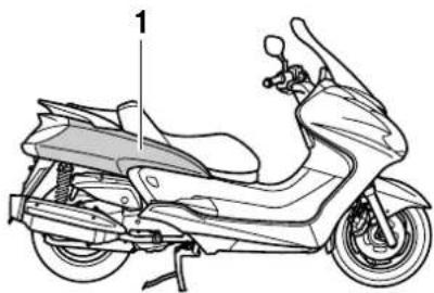 YAMAHA Majesty400 (2010) - Verkleidungsteile und Abdeckungen abnehmen und montieren - 2