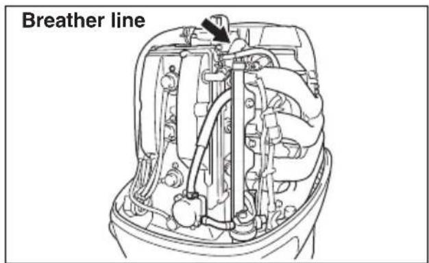 SUZUKI DF100A - BREATHER AND FUEL LINE - 1