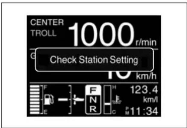 CENTER TROLL 1000 r/min Check Station Setting 10 km/h F E F R H C 123.4 km/l P M 11:34