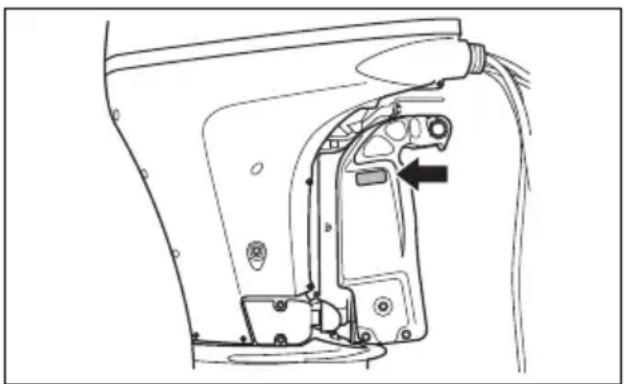 SUZUKI DF70A - IDENTIFICATION NUMBER LOCATION - 1