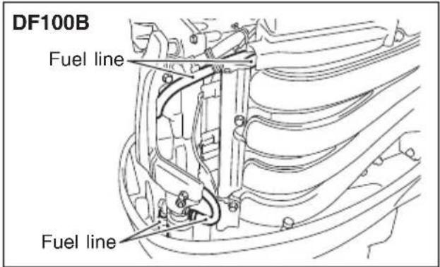 SUZUKI DF70A - BREATHER AND FUEL LINE - 4