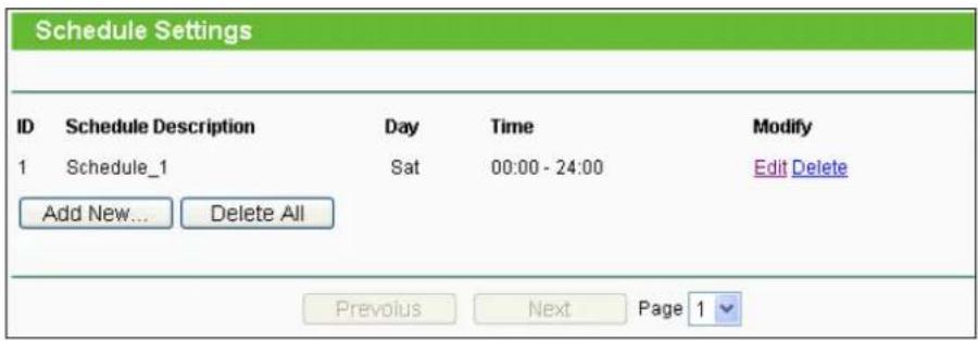 TP-LINK TL-WDR3600 - Schedule - 1