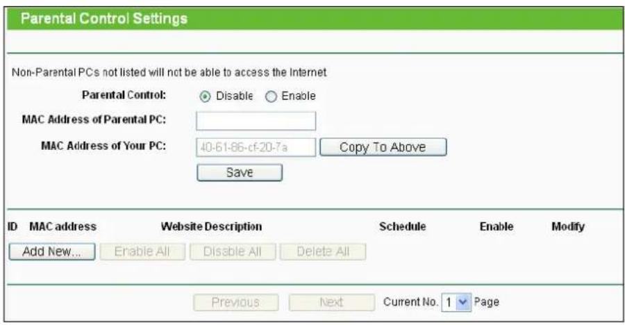 TP-LINK TL-WDR3600 - Parental Control - 1