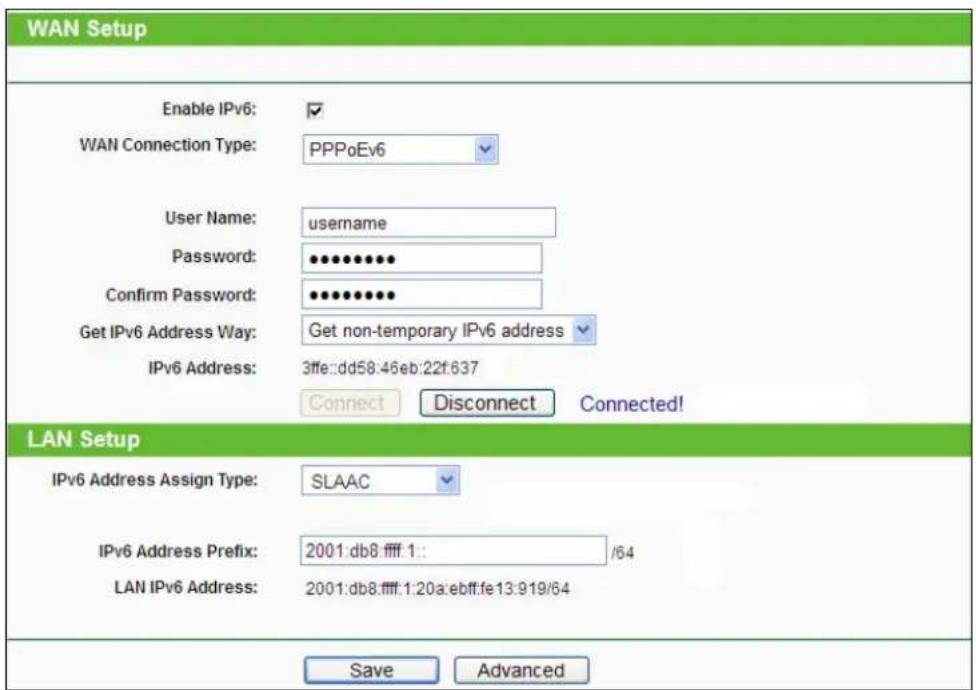 TP-LINK TL-WDR3600 - 3) PPPoEv6 - 1
