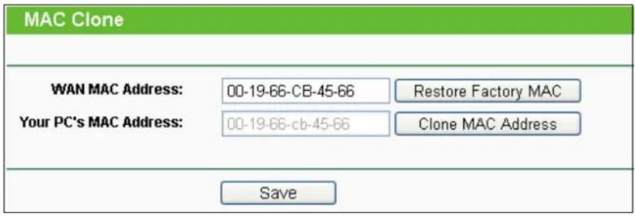 TP-LINK TL-WDR3600 - MAC Clone - 1