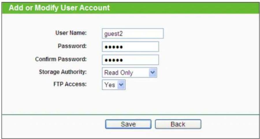 TP-LINK TL-WDR3600 - To add a new user account, please follow the steps below: - 1