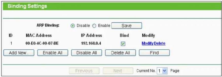 TP-LINK TL-WDR3600 - Binding Settings - 1
