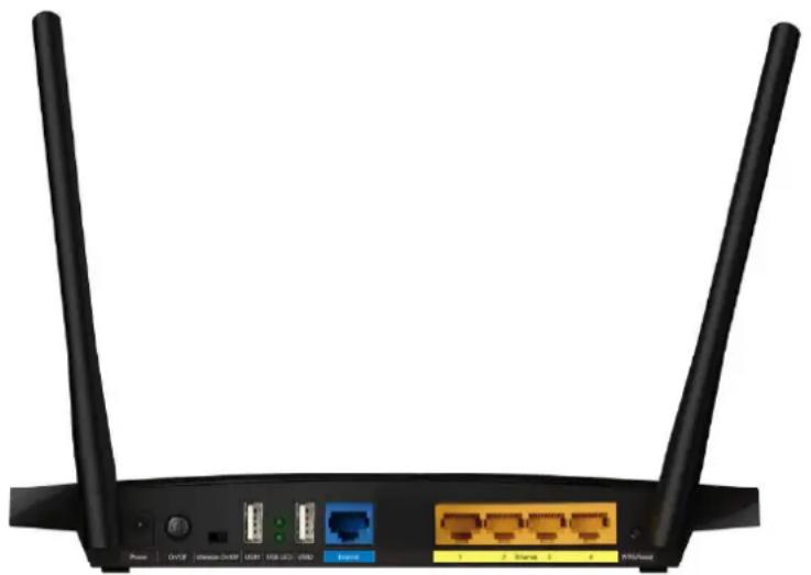 TP-LINK TL-WDR3600 - The Rear Panel - 1