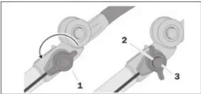 Teutonia Mistral S - Kaip naudoti stovėjimui skirtą stabdį - 1