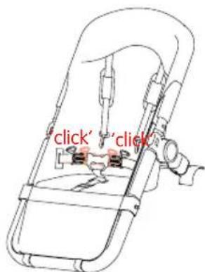Bugaboo Cameleon - step 1 using safety belts - 2