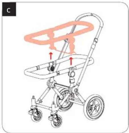 Bugaboo Cameleon - removing the frame from the chassis - 2