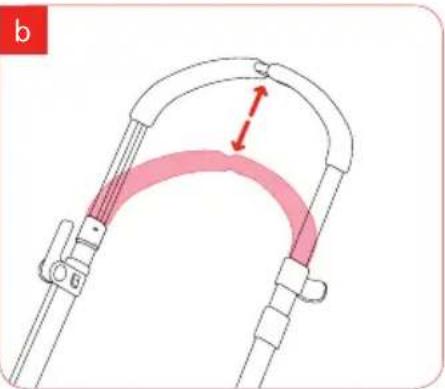 Bugaboo Cameleon - step 6 adjusting the length of the handlebar - 2