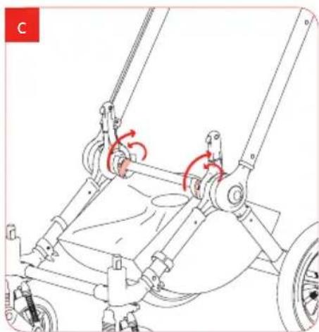 Bugaboo Cameleon - step 1 fitting the underseat bag - 2