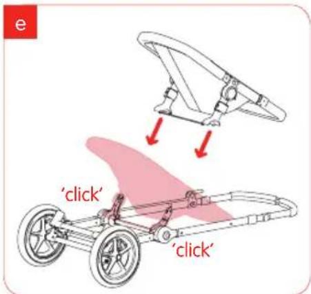 Bugaboo Cameleon - step 2 fitting the seat - 1