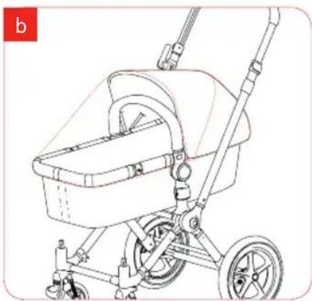 Bugaboo Cameleon - step 1 fitting the mosquito net - 1