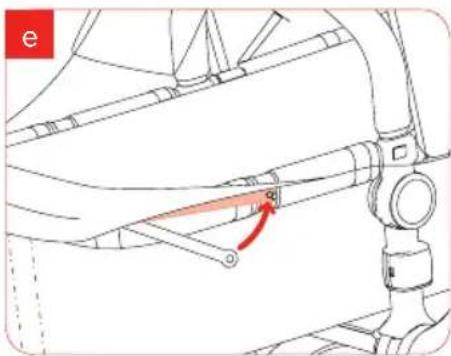 Bugaboo Cameleon - step 1 fitting the rain cover over the tailored sun canopy - 3