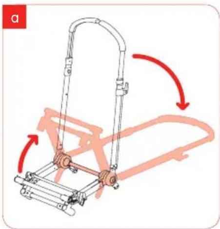 Bugaboo Cameleon - step 2 placing the swivel wheels in the holders - 1