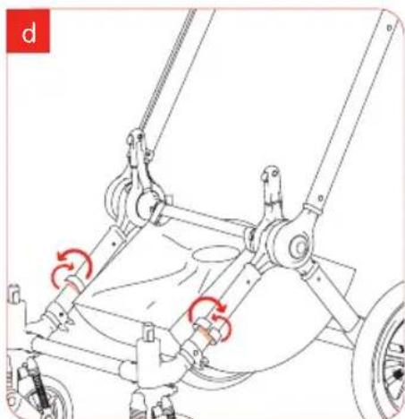 Bugaboo Cameleon - step 1 fitting the underseat bag - 3