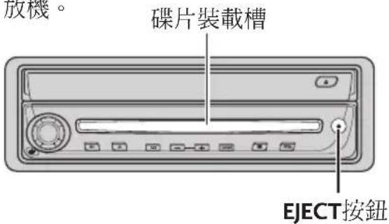 放機。 碟片裝載槽 EJECT按鈕