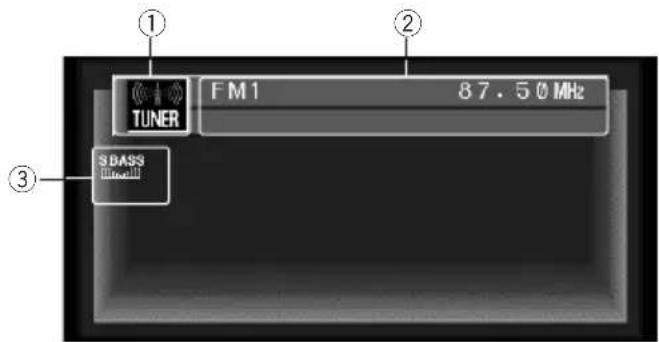 PIONEER AVH-P6450CD - 입력원 표시 - 1