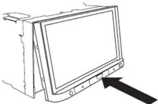 PIONEER AVH-P8450BT - 1Slidethefrontpanelintothetopofthe unitandpushitintoplace. - 2