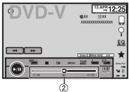 PIONEER AVH-P8450BT - Operatingthescrollicon andthescrubberbar - 2