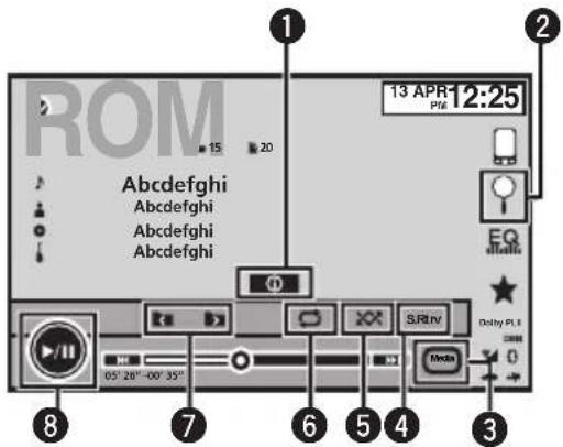 PIONEER AVH-P8450BT - Introductionofsound playbackoperations - 1